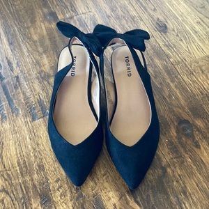 Torrid kitten heel bow flats